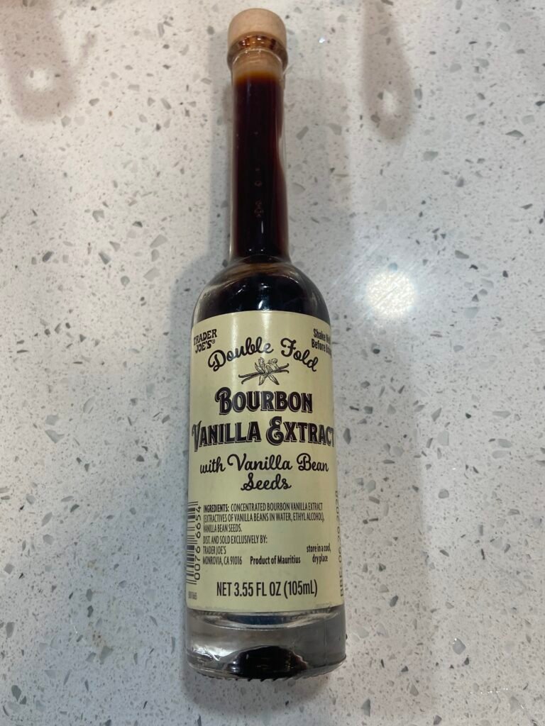 Trader Joe's Bourbon Vanilla Extract with vanilla bean seeds