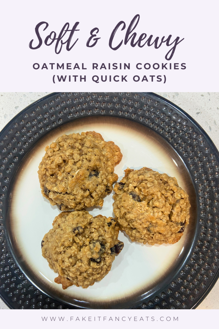 The BEST Oatmeal Raisin Cookies with Quick Oats